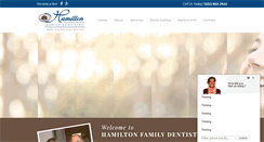 Desktop Screenshot of hamiltonfamilydentistry.com