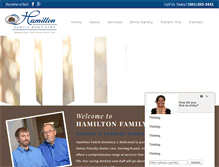 Tablet Screenshot of hamiltonfamilydentistry.com